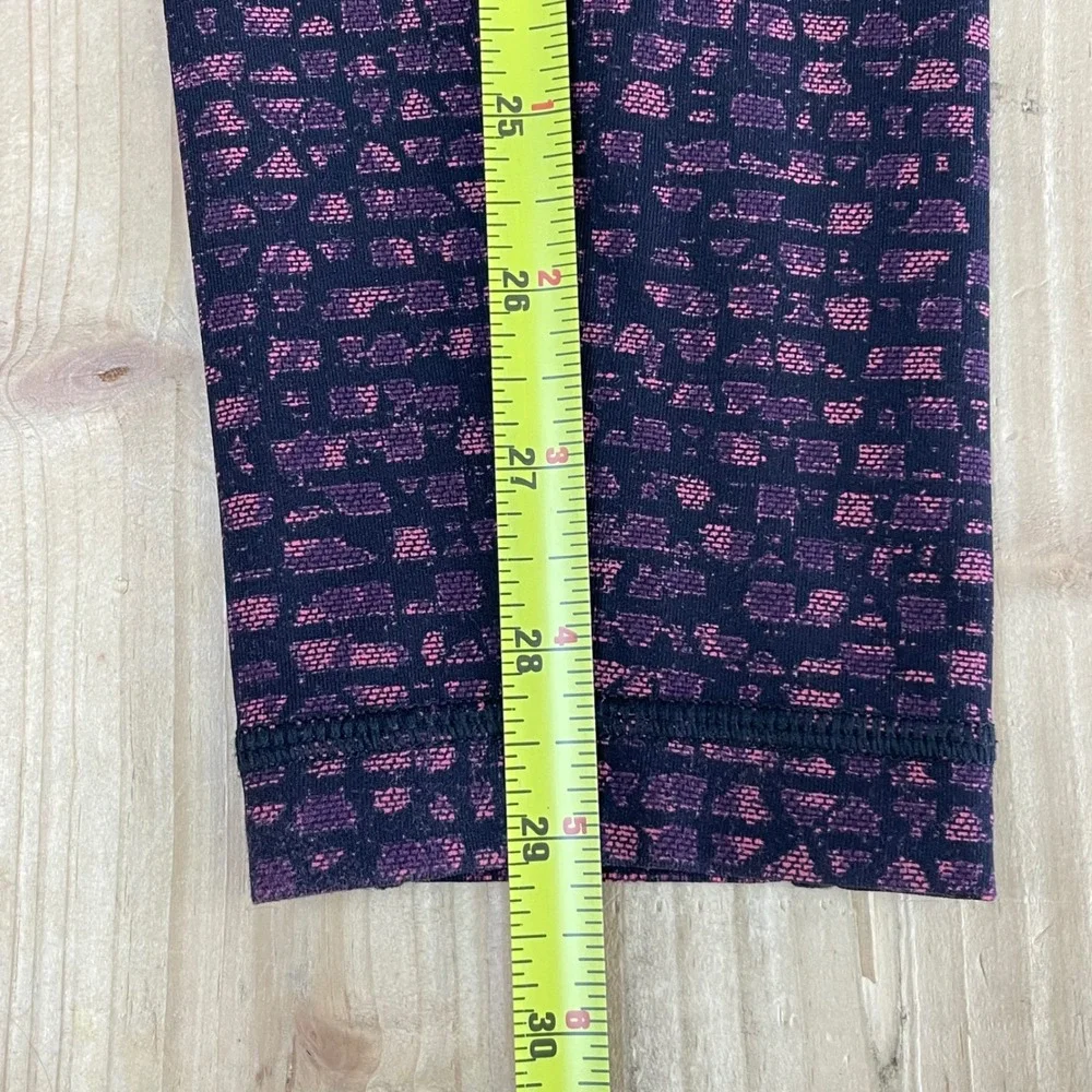 Lululemon Speed Up‎ Tight Purple Pink Pixel Pattern Running Leggings Womens 4